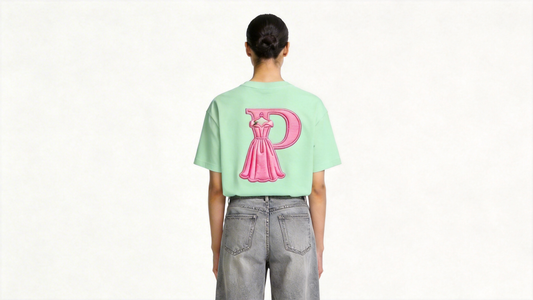 Perlity Women’s Mint Green Embroidered Short Sleeve Top