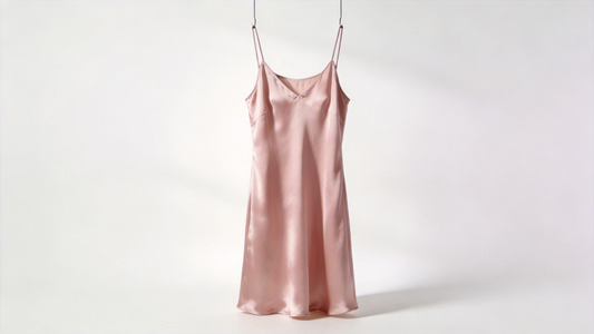 Women’s Elegant Satin Midi Dress - Pink